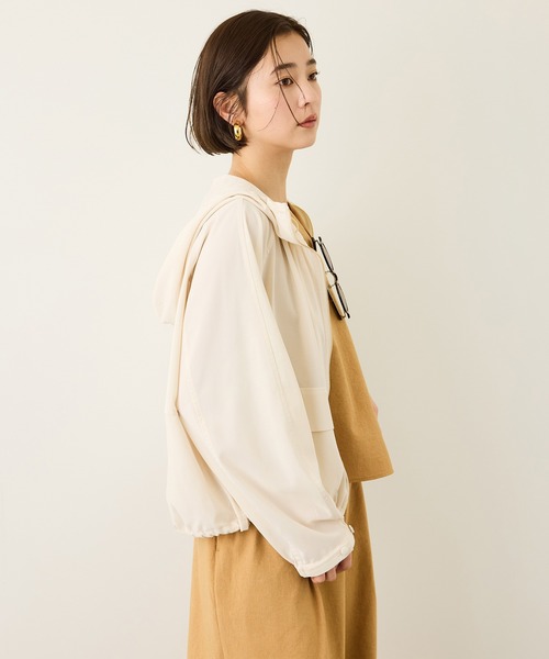 ROPE'(ロペ)の「【DEWEIGHT'(デューエイト)】シアーマウンテンパーカー/イージーケア(マウンテンパーカー・レディース・オフホワイト/ダークブラウン・FREE)」の10枚目の写真