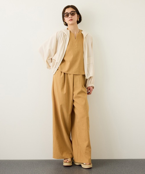 ROPE'(ロペ)の「【DEWEIGHT'(デューエイト)】シアーマウンテンパーカー/イージーケア(マウンテンパーカー・レディース・オフホワイト/ダークブラウン・FREE)」の13枚目の写真