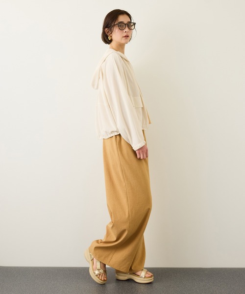 ROPE'(ロペ)の「【DEWEIGHT'(デューエイト)】シアーマウンテンパーカー/イージーケア(マウンテンパーカー・レディース・オフホワイト/ダークブラウン・FREE)」の14枚目の写真