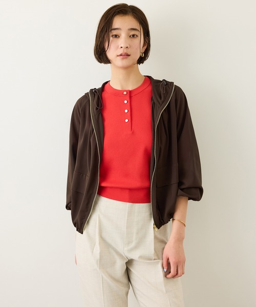 ROPE'(ロペ)の「【DEWEIGHT'(デューエイト)】シアーマウンテンパーカー/イージーケア(マウンテンパーカー・レディース・オフホワイト/ダークブラウン・FREE)」の18枚目の写真