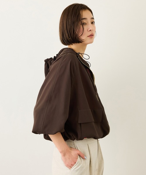 ROPE'(ロペ)の「【DEWEIGHT'(デューエイト)】シアーマウンテンパーカー/イージーケア(マウンテンパーカー・レディース・オフホワイト/ダークブラウン・FREE)」の19枚目の写真