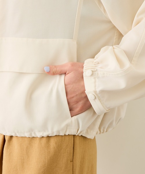 ROPE'(ロペ)の「【DEWEIGHT'(デューエイト)】シアーマウンテンパーカー/イージーケア(マウンテンパーカー・レディース・オフホワイト/ダークブラウン・FREE)」の5枚目の写真