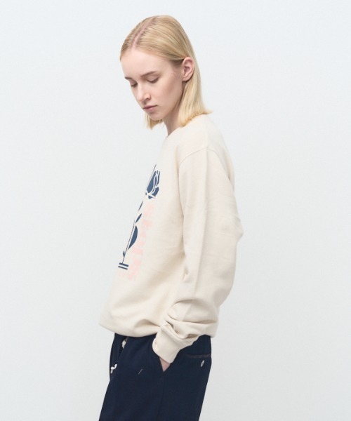 Muel Chic（ミュエルシック）の「Step sweat CS　ステップスウェットカットソー（スウェット・レディース・ベージュ/ネイビー/杢グレー/ブラック・FREE）」の17枚目の写真