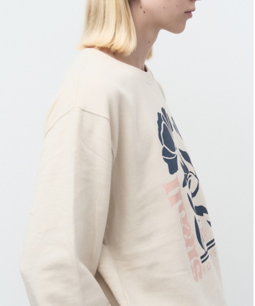 Muel Chic（ミュエルシック）の「Step sweat CS　ステップスウェットカットソー（スウェット・レディース・ベージュ/ネイビー/杢グレー/ブラック・FREE）」の16枚目の写真
