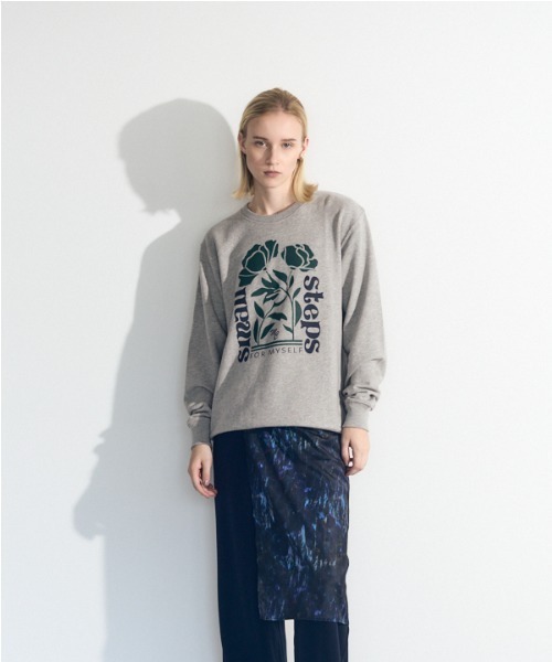 Muel Chic（ミュエルシック）の「Step sweat CS　ステップスウェットカットソー（スウェット・レディース・ベージュ/ネイビー/杢グレー/ブラック・FREE）」の21枚目の写真