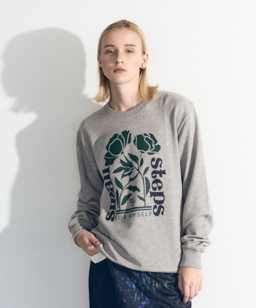 Muel Chic（ミュエルシック）の「Step sweat CS　ステップスウェットカットソー（スウェット・レディース・ベージュ/ネイビー/杢グレー/ブラック・FREE）」の19枚目の写真
