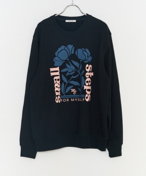 Muel Chic（ミュエルシック）の「Step sweat CS　ステップスウェットカットソー（スウェット・レディース・ベージュ/ネイビー/杢グレー/ブラック・FREE）」の10枚目の写真