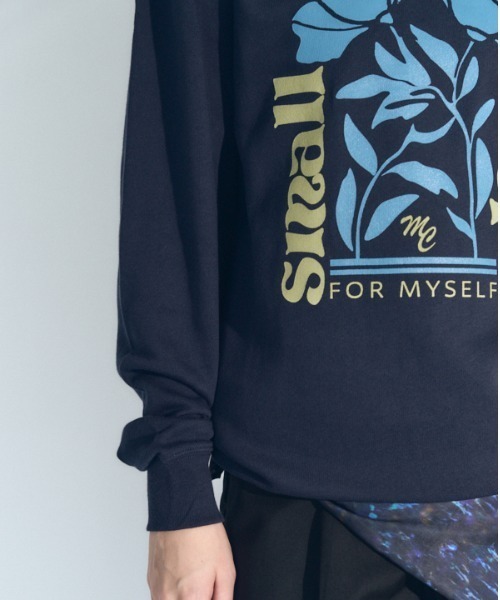 Muel Chic（ミュエルシック）の「Step sweat CS　ステップスウェットカットソー（スウェット・レディース・ベージュ/ネイビー/杢グレー/ブラック・FREE）」の6枚目の写真