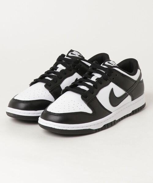 NIKE(ナイキ)の「DUNK LOW RETRO(スニーカー・メンズ・ホワイト×ブラック・26.0cm/26.5cm/27.0cm/27.5cm/28.0cm/25.5cm/28.5cm/29.0cm)」の1枚目の写真