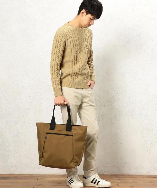 green label relaxing（グリーンレーベルリラクシング）の「KC BULKY CO/AC ARAN C/N ニット◆（ニット/セーター・メンズ・ベージュ/ネイビー/ホワイト・MEDIUM/SMALL/X-LARGE/LARGE）」の5枚目の写真