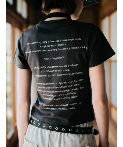 CREO STORE(クレオストア)の「【TAJEN:T】CONCEPT EYELET TEE/コンセプト アイレットTシャツ(Tシャツ/カットソー・レディース・チャコールグレー/ホワイト・2/1)」の11枚目の写真