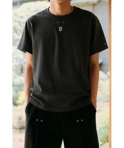 CREO STORE(クレオストア)の「【TAJEN:T】CONCEPT EYELET TEE/コンセプト アイレットTシャツ(Tシャツ/カットソー・レディース・チャコールグレー/ホワイト・2/1)」の14枚目の写真