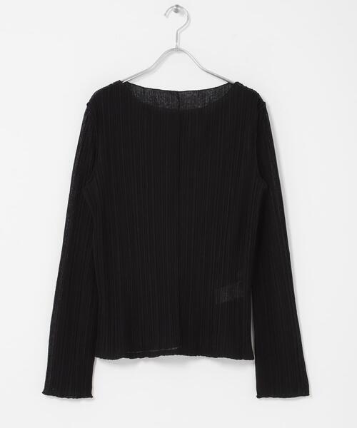 SENSE OF PLACE by URBAN RESEARCH（センスオブプレイスバイアーバンリサーチ）の「スラブシアープリーツトップ（Tシャツ/カットソー・レディース・ブラック/オフホワイト/ピンク・ONE）」の15枚目の写真