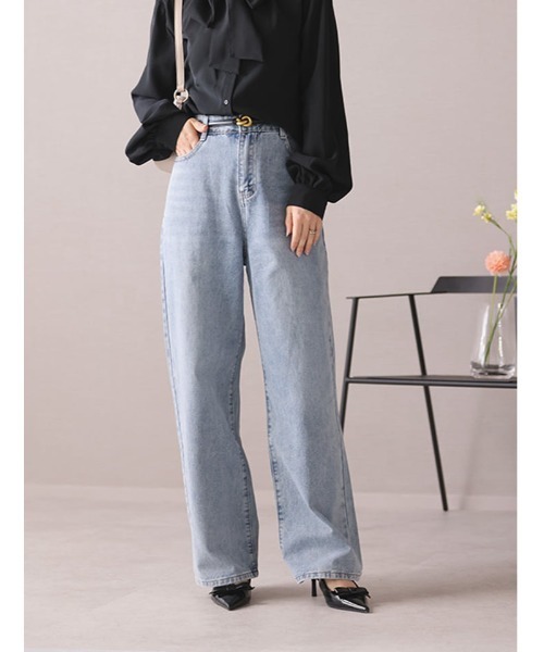 fifth(フィフス)の「ライトカラーストレートデニム(デニムパンツ・レディース・ライトブルー・M)」の1枚目の写真