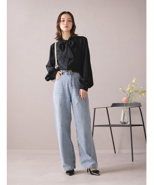 fifth(フィフス)の「ライトカラーストレートデニム(デニムパンツ・レディース・ライトブルー・M)」の3枚目の写真