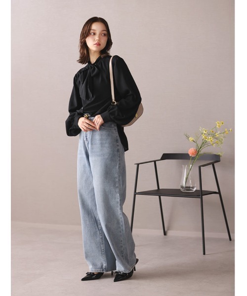 fifth(フィフス)の「ライトカラーストレートデニム(デニムパンツ・レディース・ライトブルー・M)」の4枚目の写真