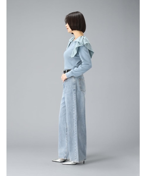 fifth(フィフス)の「ライトカラーストレートデニム(デニムパンツ・レディース・ライトブルー・M)」の8枚目の写真