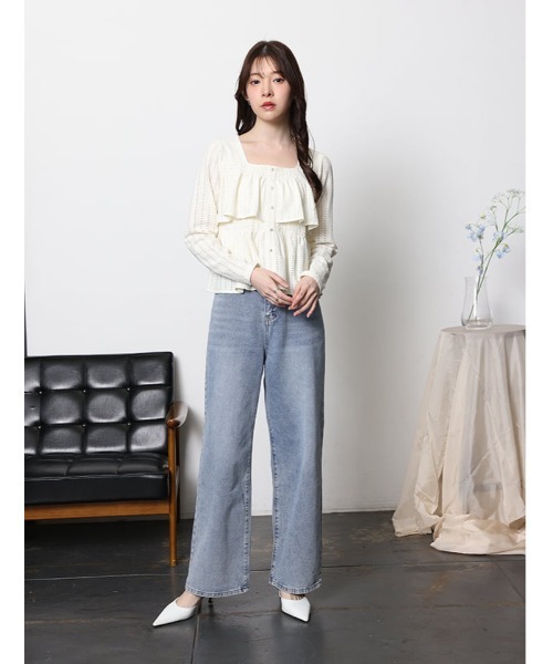 fifth(フィフス)の「ライトカラーストレートデニム(デニムパンツ・レディース・ライトブルー・M)」の12枚目の写真