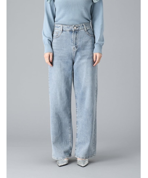 fifth(フィフス)の「ライトカラーストレートデニム(デニムパンツ・レディース・ライトブルー・M)」の14枚目の写真