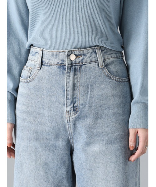 fifth(フィフス)の「ライトカラーストレートデニム(デニムパンツ・レディース・ライトブルー・M)」の17枚目の写真