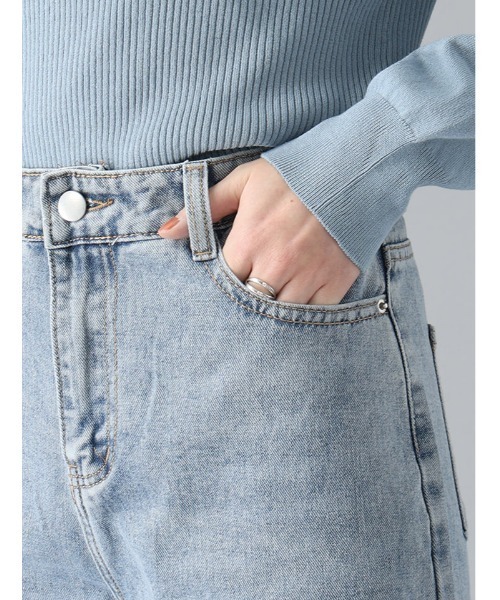 fifth(フィフス)の「ライトカラーストレートデニム(デニムパンツ・レディース・ライトブルー・M)」の18枚目の写真