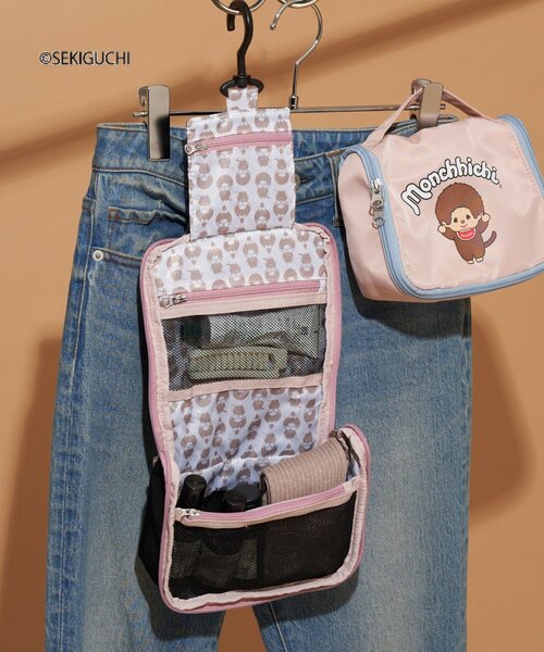 CIAOPANIC TYPY(チャオパニックティピー)の「:【モンチッチ】トラベルポーチ(ポーチ・レディース・ブラック/ピンク・ONE SIZE)」の15枚目の写真
