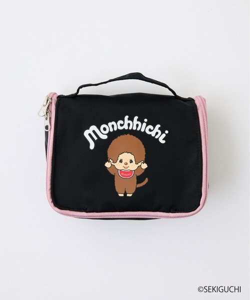 CIAOPANIC TYPY(チャオパニックティピー)の「:【モンチッチ】トラベルポーチ(ポーチ・レディース・ブラック/ピンク・ONE SIZE)」の4枚目の写真