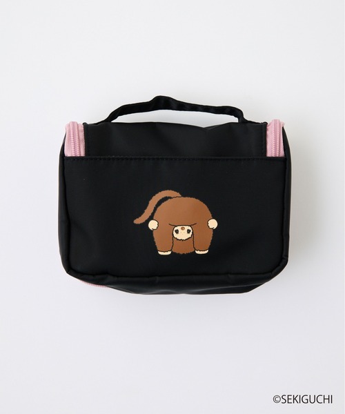 CIAOPANIC TYPY(チャオパニックティピー)の「:【モンチッチ】トラベルポーチ(ポーチ・レディース・ブラック/ピンク・ONE SIZE)」の6枚目の写真
