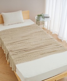 iellio（イエリオ）の「ひんやり冷感くしゅくしゅケット ブランケット   ハーフ（ブランケット）」