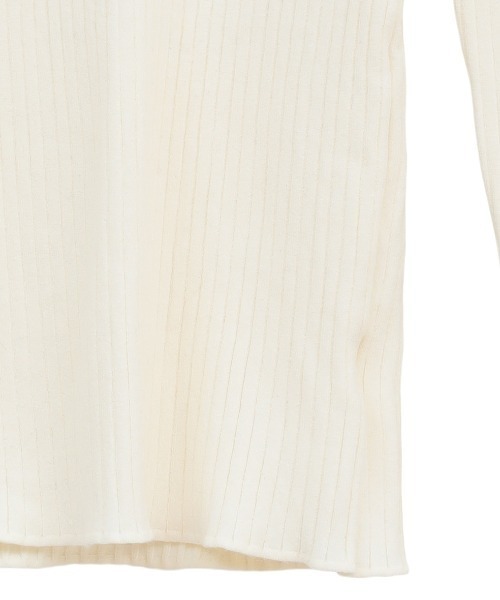 CLANE（クラネ）の「CLANE/クラネ/FRILL SLEEVE KNIT TOPS（ニット/セーター・レディース・ホワイト/その他18/ブラック・1）」の7枚目の写真