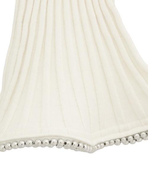 CLANE（クラネ）の「CLANE/クラネ/FRILL SLEEVE KNIT TOPS（ニット/セーター・レディース・ホワイト/その他18/ブラック・1）」の8枚目の写真