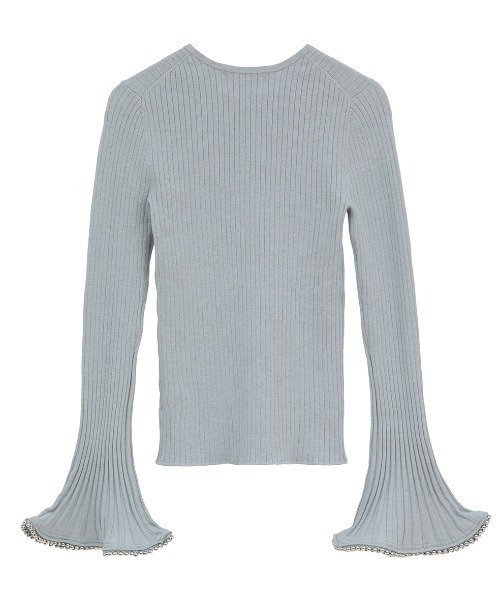 CLANE（クラネ）の「CLANE/クラネ/FRILL SLEEVE KNIT TOPS（ニット/セーター・レディース・ホワイト/その他18/ブラック・1）」の16枚目の写真