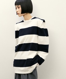 PHEENY（フィーニー）の「【PHEENY（フィーニー）】別注 Heavy weight border tucked sleeve（Tシャツ/カットソー）」
