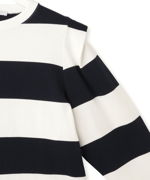 PHEENY(フィーニー)の「【PHEENY(フィーニー)】別注 Heavy weight border tucked sleeve(Tシャツ/カットソー・レディース・ネイビー/ボルドー・FREE)」の14枚目の写真