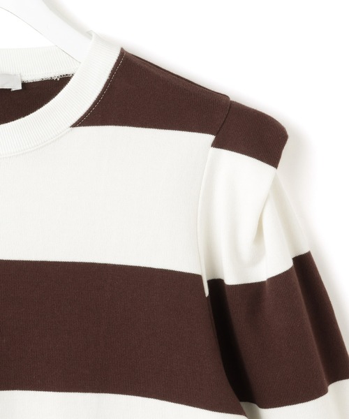 PHEENY(フィーニー)の「【PHEENY(フィーニー)】別注 Heavy weight border tucked sleeve(Tシャツ/カットソー・レディース・ネイビー/ボルドー・FREE)」の21枚目の写真