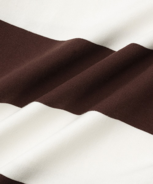 PHEENY(フィーニー)の「【PHEENY(フィーニー)】別注 Heavy weight border tucked sleeve(Tシャツ/カットソー・レディース・ネイビー/ボルドー・FREE)」の22枚目の写真