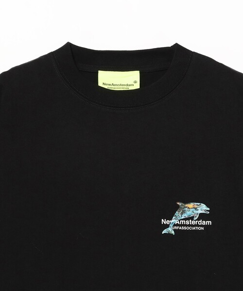 BEAMS T（ビームスティー）の「New Amsterdam Surf Association / DOLPHIN TEE（Tシャツ/カットソー・メンズ・ブラック・XL/L/M）」の3枚目の写真