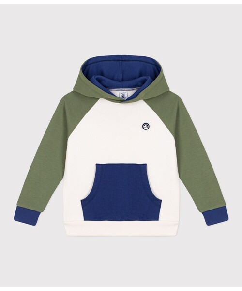 PETIT BATEAU(プチバトー)の「スウェットフーディー(パーカー・キッズ・ホワイト系その他・10YEAR/8YEAR/6YEAR)」の4枚目の写真