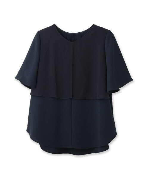 INDIVI（インディヴィ）の「【着る日傘】シフォンドッキングブラウス（シャツ/ブラウス・レディース・サックスブルー/ブラック/ライトグレー系5/ネイビー・38/36/40/03/19/15 /13/05）」の5枚目の写真