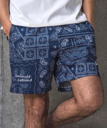1minute 1second（ワンミニットワンセカンド）の「mp14695-bandana print shrink shorts ショートパンツ(1M26N160)（その他パンツ）」