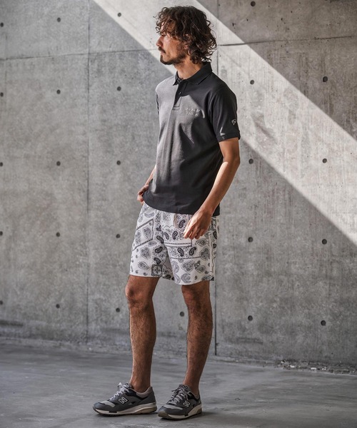 1minute 1second(ワンミニットワンセカンド)の「mp14695-bandana print shrink shorts ショートパンツ(1M26N160)(その他パンツ・メンズ・ブルー/ホワイト/ブラック・L/M/S/XL)」の5枚目の写真