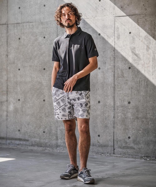 1minute 1second(ワンミニットワンセカンド)の「mp14695-bandana print shrink shorts ショートパンツ(1M26N160)(その他パンツ・メンズ・ブルー/ホワイト/ブラック・L/M/S/XL)」の6枚目の写真
