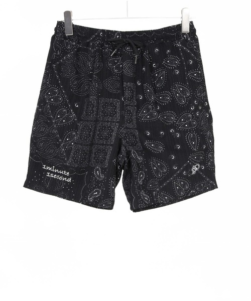 1minute 1second(ワンミニットワンセカンド)の「mp14695-bandana print shrink shorts ショートパンツ(1M26N160)(その他パンツ・メンズ・ブルー/ホワイト/ブラック・L/M/S/XL)」の21枚目の写真