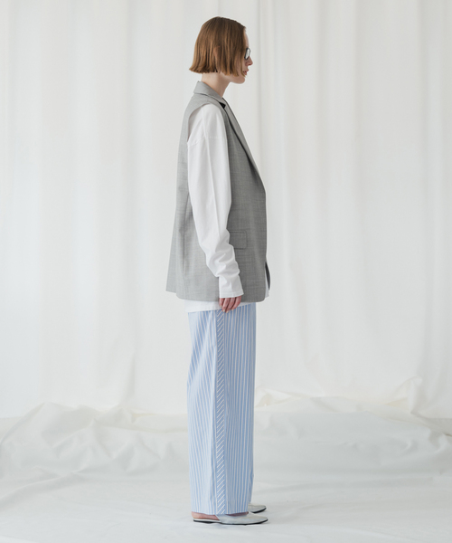 Spick & Span(スピックアンドスパン)の「《追加3》ナチュラルダイLONG Tシャツ(Tシャツ/カットソー・レディース・チャコールグレー/ホワイト・FREE)」の5枚目の写真