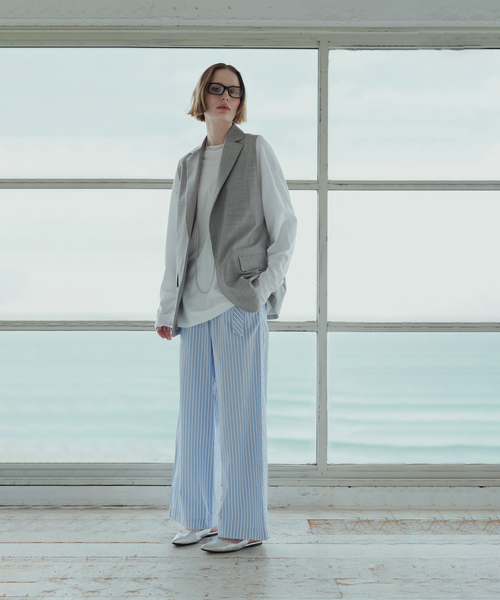 Spick & Span(スピックアンドスパン)の「《追加3》ナチュラルダイLONG Tシャツ(Tシャツ/カットソー・レディース・チャコールグレー/ホワイト・FREE)」の4枚目の写真