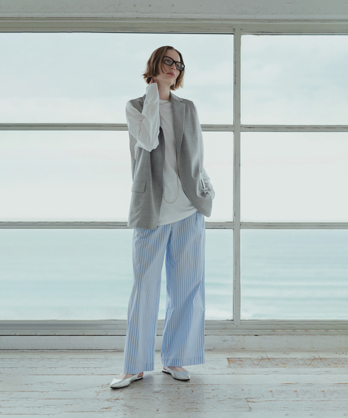 Spick & Span(スピックアンドスパン)の「《追加3》ナチュラルダイLONG Tシャツ(Tシャツ/カットソー・レディース・チャコールグレー/ホワイト・FREE)」の3枚目の写真