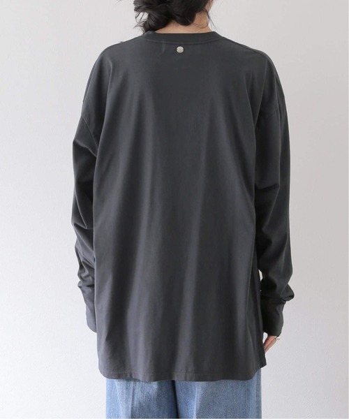 Spick & Span(スピックアンドスパン)の「《追加3》ナチュラルダイLONG Tシャツ(Tシャツ/カットソー・レディース・チャコールグレー/ホワイト・FREE)」の8枚目の写真