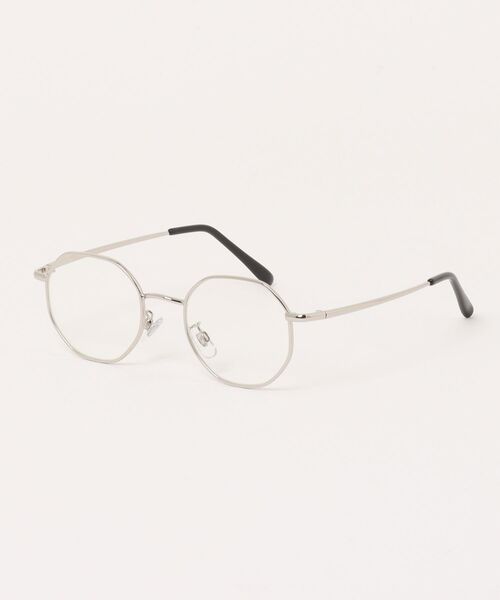 Revo.(レボ)の「メタルフレーム オクタゴン メガネ クリアレンズ 伊達メガネ【UNISEX】(メガネ・メンズ・ブラウン/シルバー・FREE)」の1枚目の写真