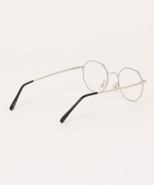 Revo.(レボ)の「メタルフレーム オクタゴン メガネ クリアレンズ 伊達メガネ【UNISEX】(メガネ・メンズ・ブラウン/シルバー・FREE)」の4枚目の写真