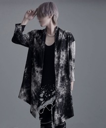 Bernings Sho（バーニングショー）の「『Bernings Sho/バーニングショー』ムラ染め天竺ドレープ7分袖カーディガン（カーディガン/ボレロ）」